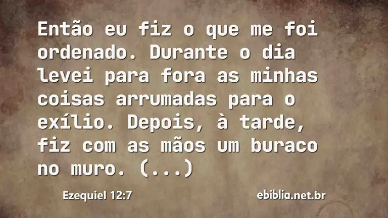 Ezequiel 12:7