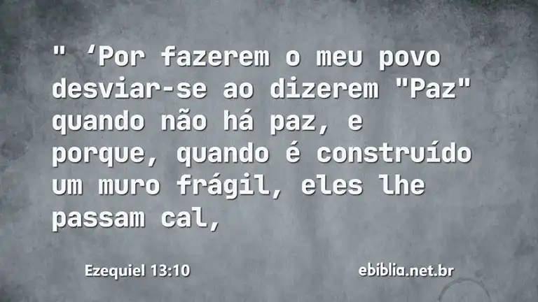 Ezequiel 13:10