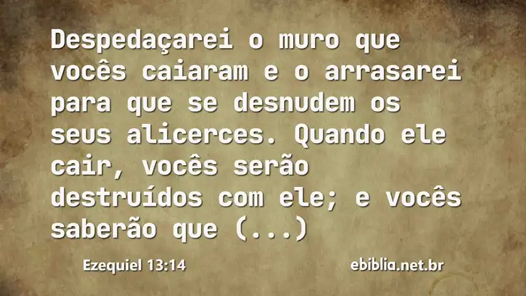 Ezequiel 13:14