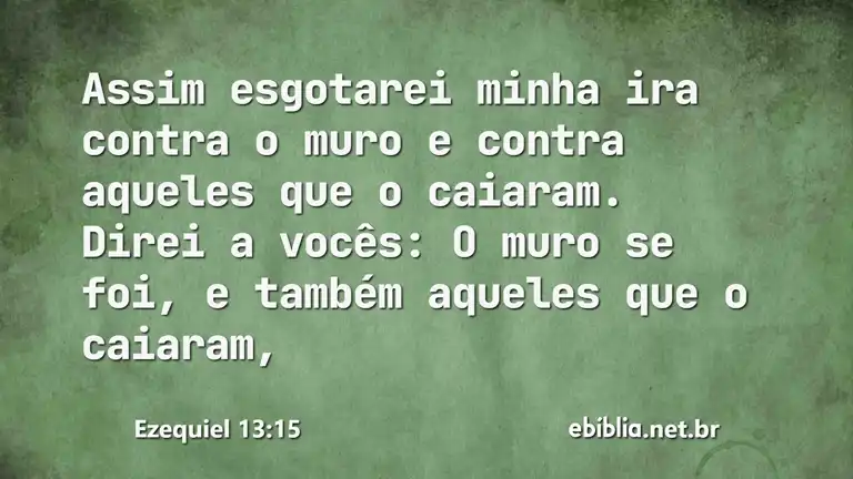 Ezequiel 13:15