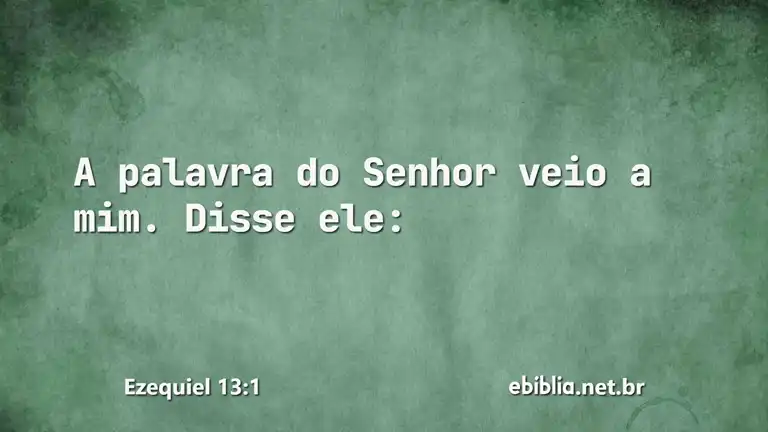 Ezequiel 13:1