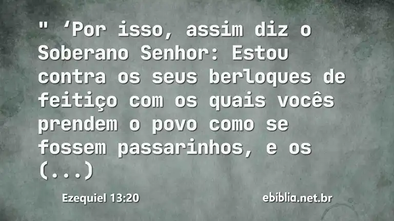 Ezequiel 13:20