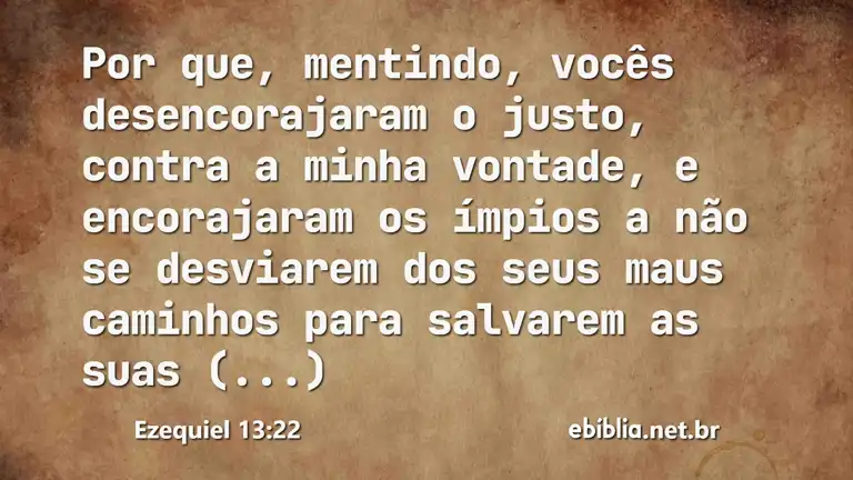 Ezequiel 13:22