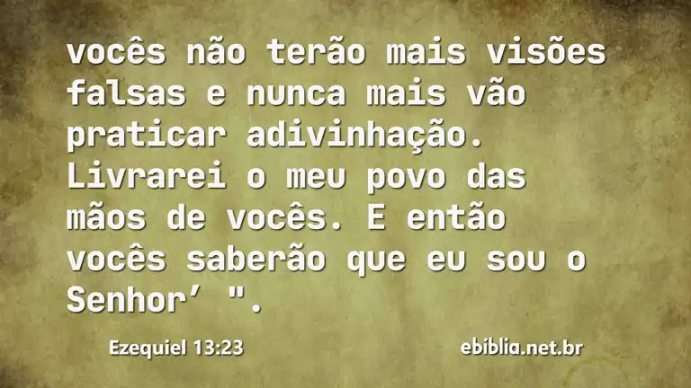 Ezequiel 13:23