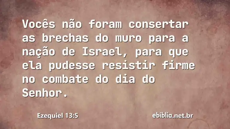 Ezequiel 13:5