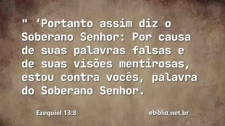 Ezequiel 13:8