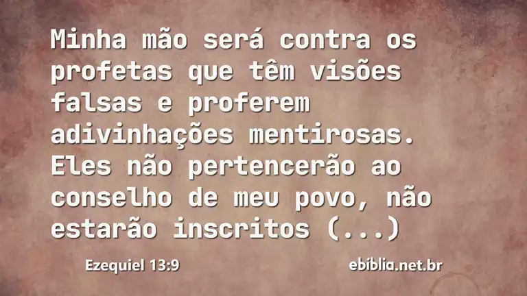 Ezequiel 13:9