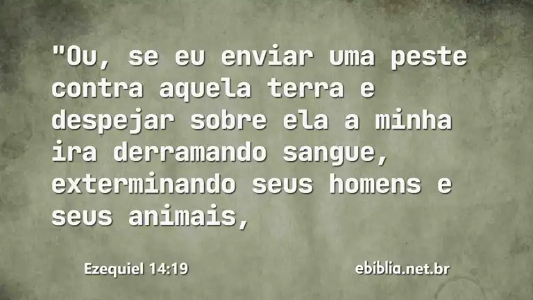 Ezequiel 14:19