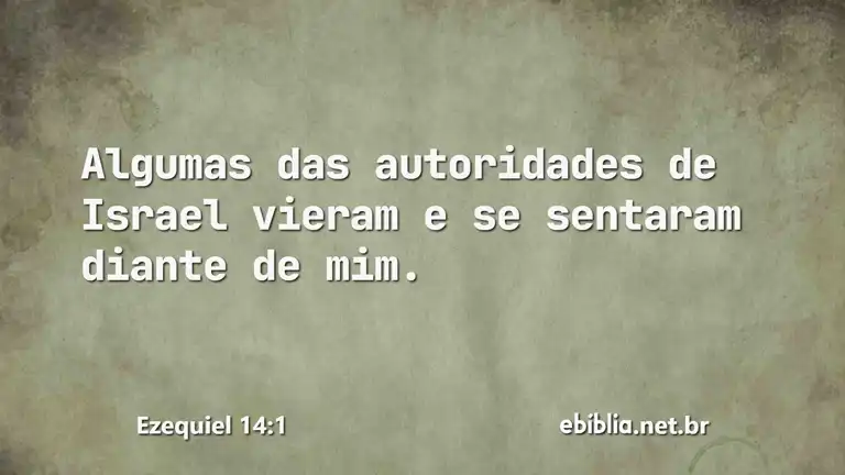 Ezequiel 14:1