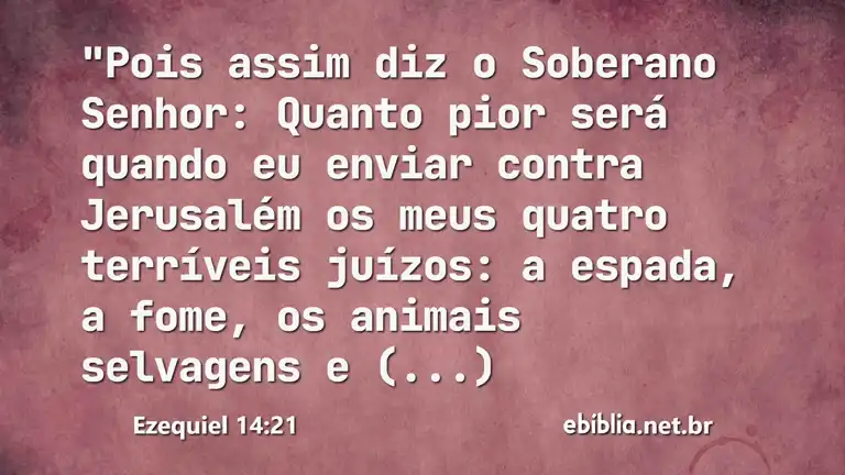 Ezequiel 14:21