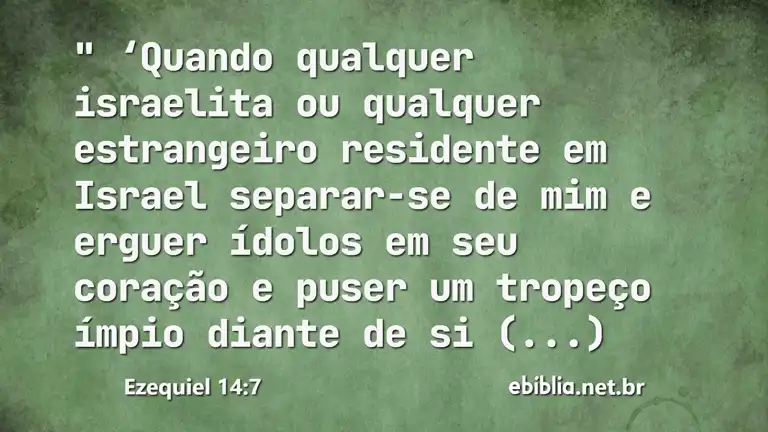 Ezequiel 14:7