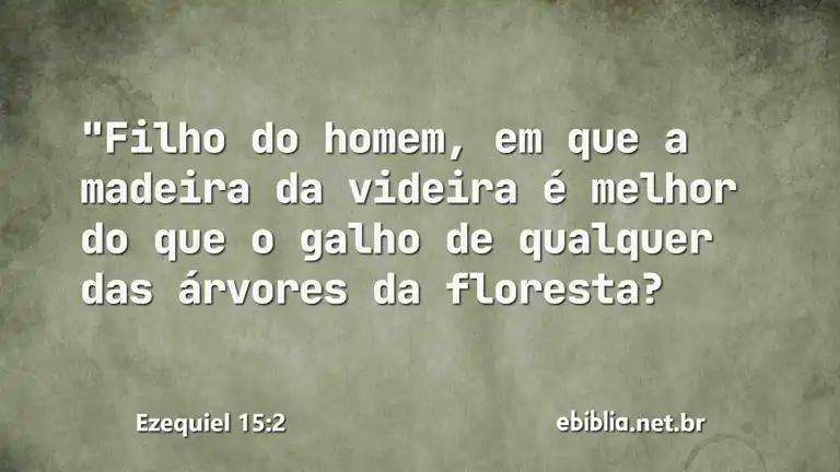 Ezequiel 15:2