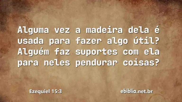 Ezequiel 15:3