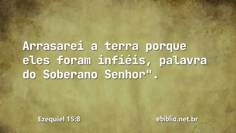 Ezequiel 15:8