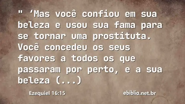 Ezequiel 16:15