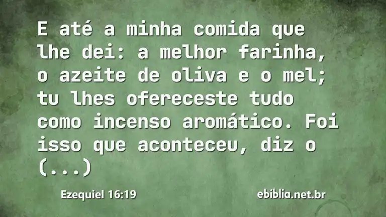 Ezequiel 16:19