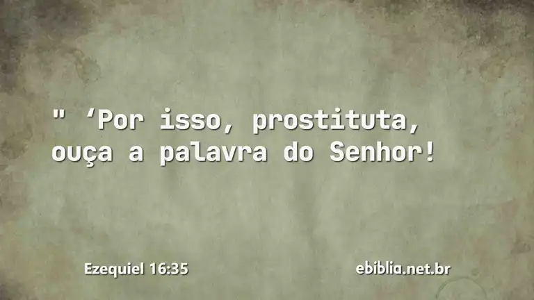 Ezequiel 16:35