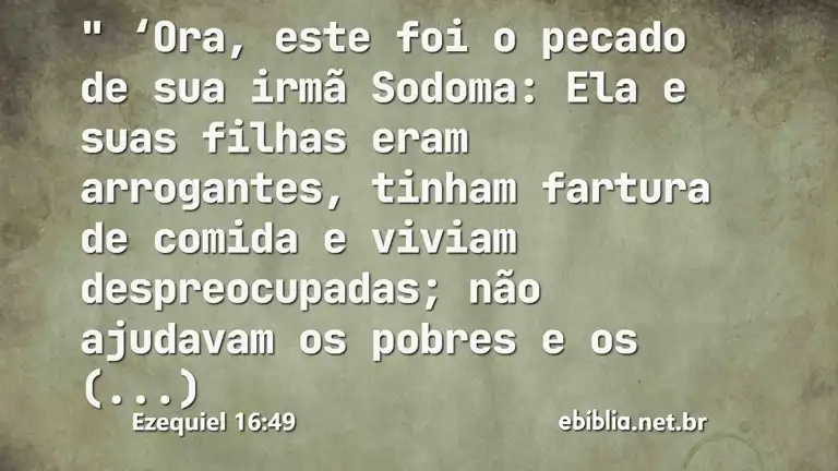 Ezequiel 16:49