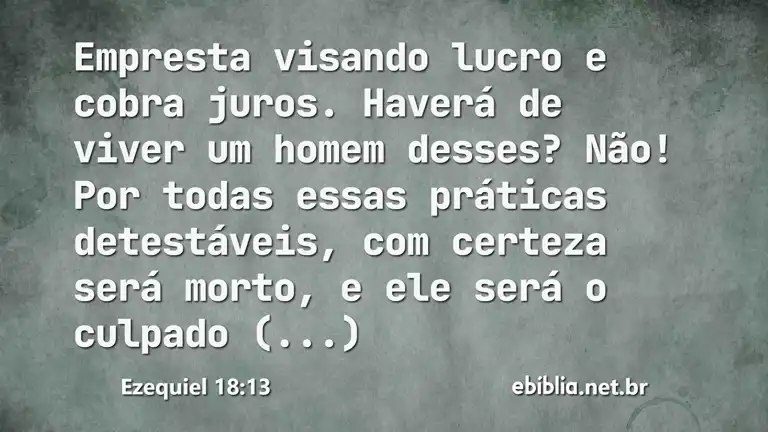 Ezequiel 18:13