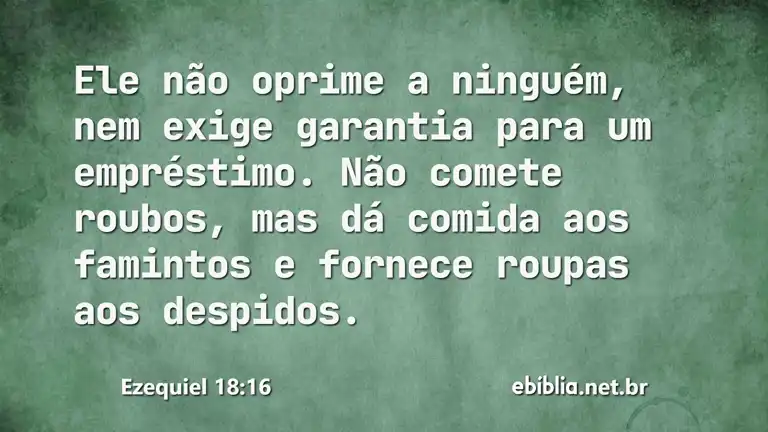 Ezequiel 18:16