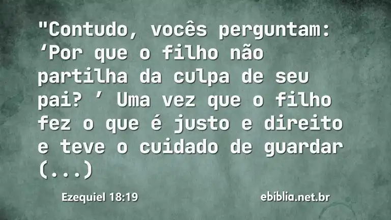 Ezequiel 18:19