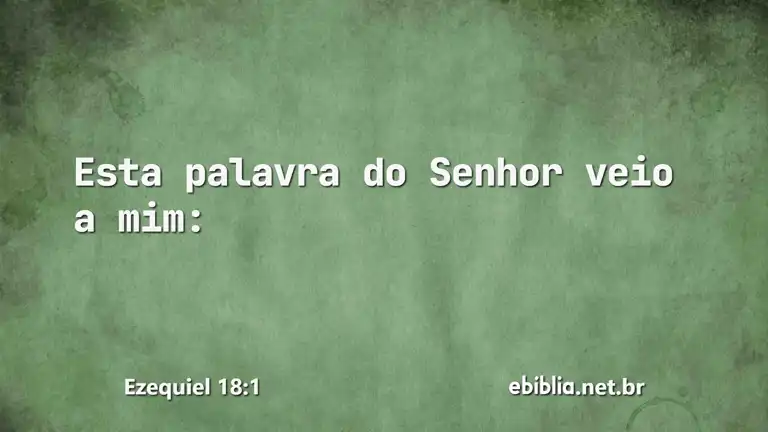 Ezequiel 18:1