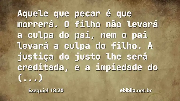 Ezequiel 18:20