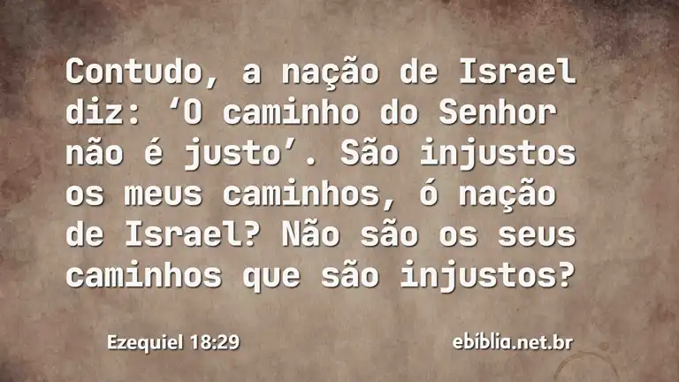 Ezequiel 18:29