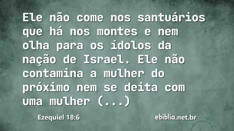 Ezequiel 18:6