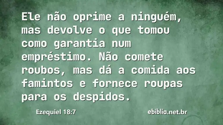 Ezequiel 18:7