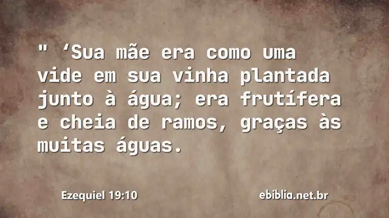 Ezequiel 19:10