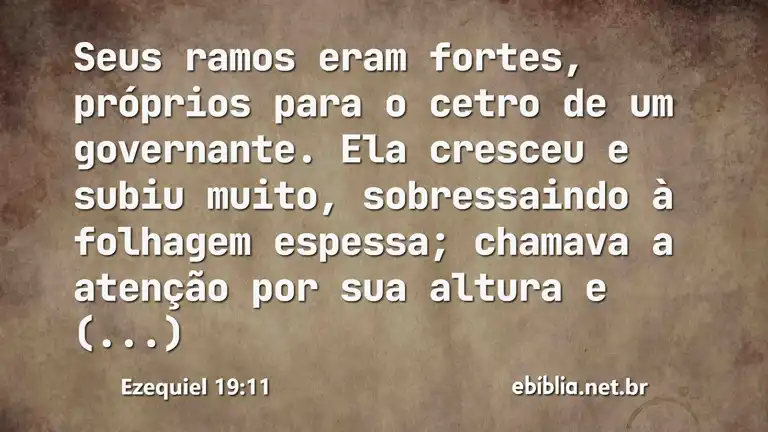 Ezequiel 19:11