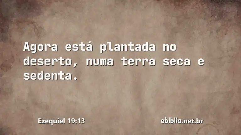 Ezequiel 19:13