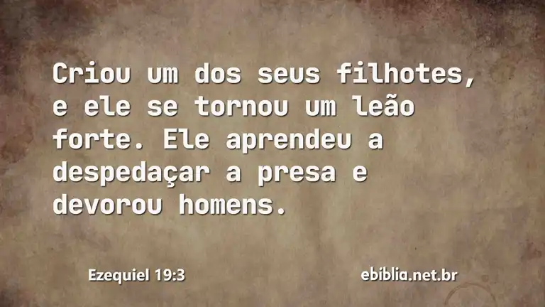 Ezequiel 19:3