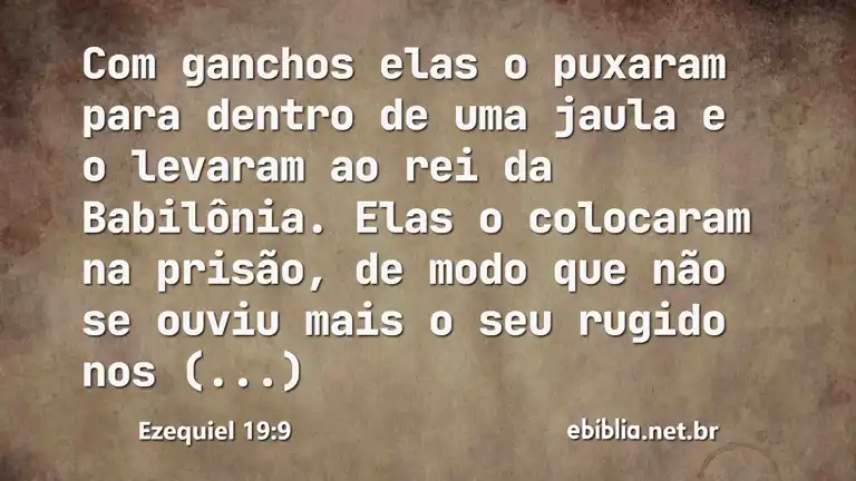 Ezequiel 19:9