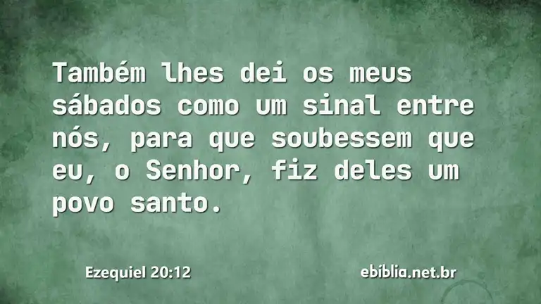 Ezequiel 20:12