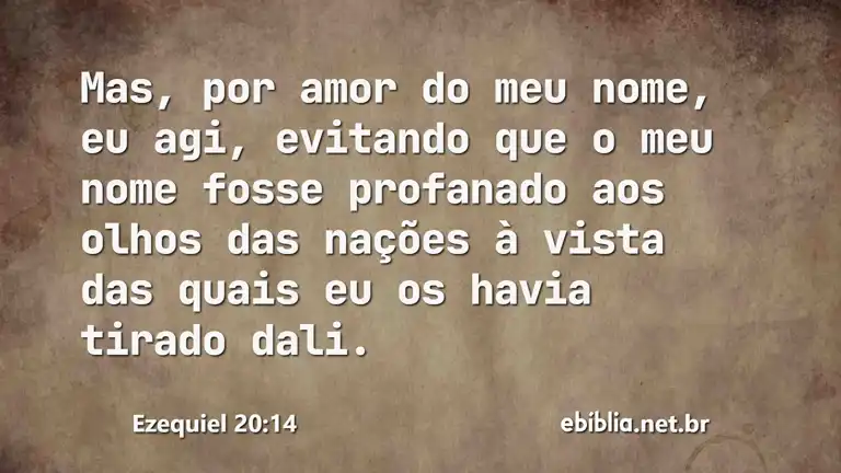 Ezequiel 20:14