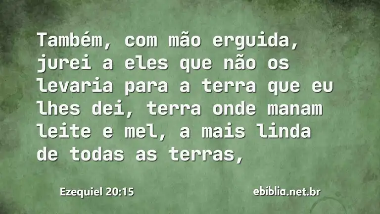 Ezequiel 20:15