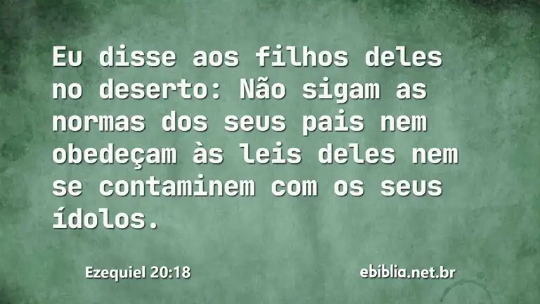 Ezequiel 20:18