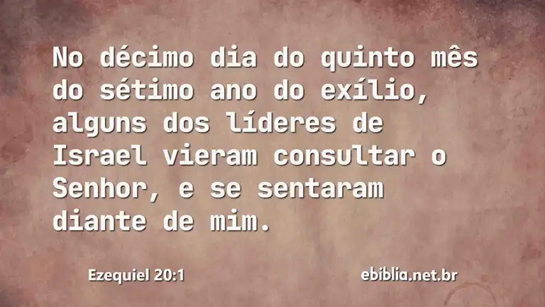 Ezequiel 20:1