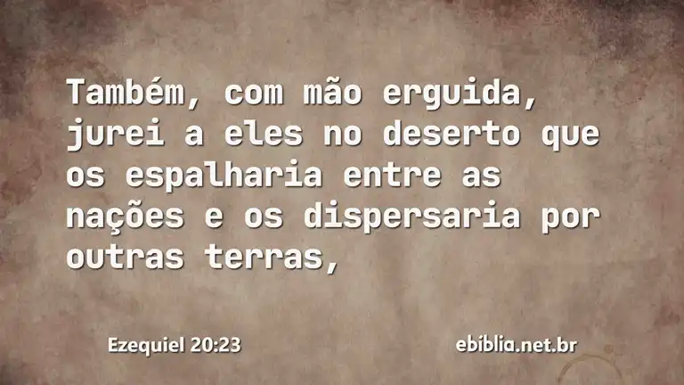 Ezequiel 20:23