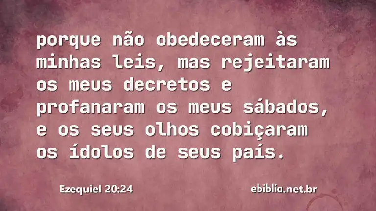 Ezequiel 20:24