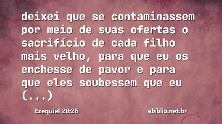 Ezequiel 20:26