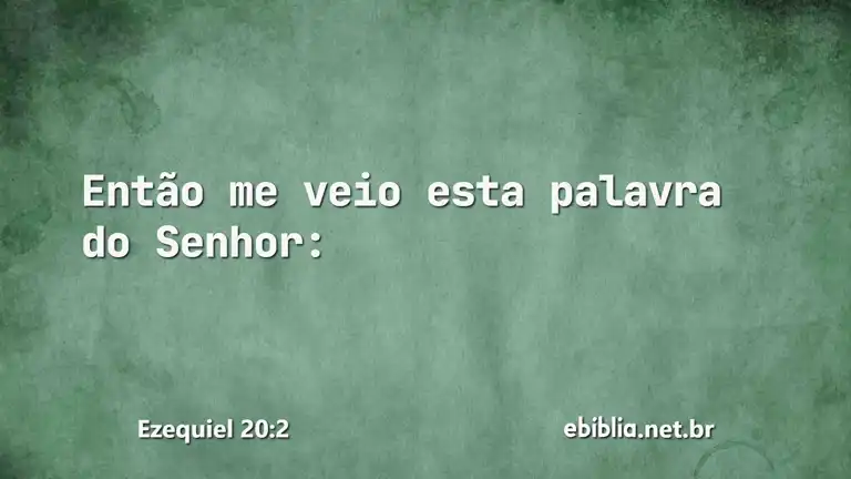 Ezequiel 20:2