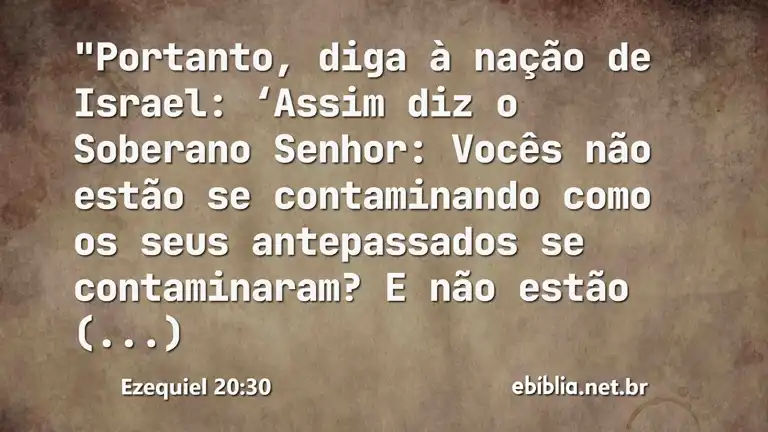 Ezequiel 20:30