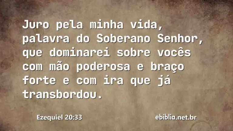 Ezequiel 20:33