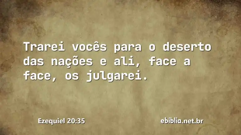 Ezequiel 20:35