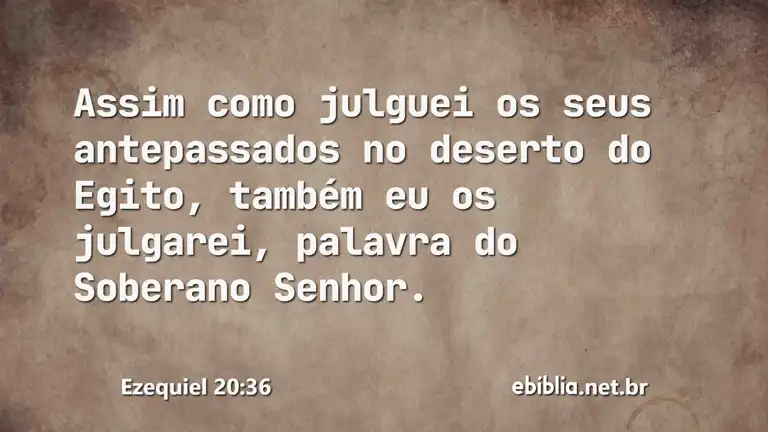 Ezequiel 20:36