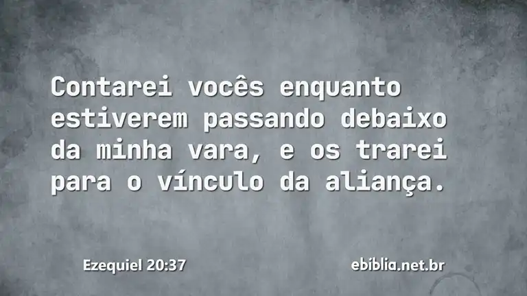 Ezequiel 20:37