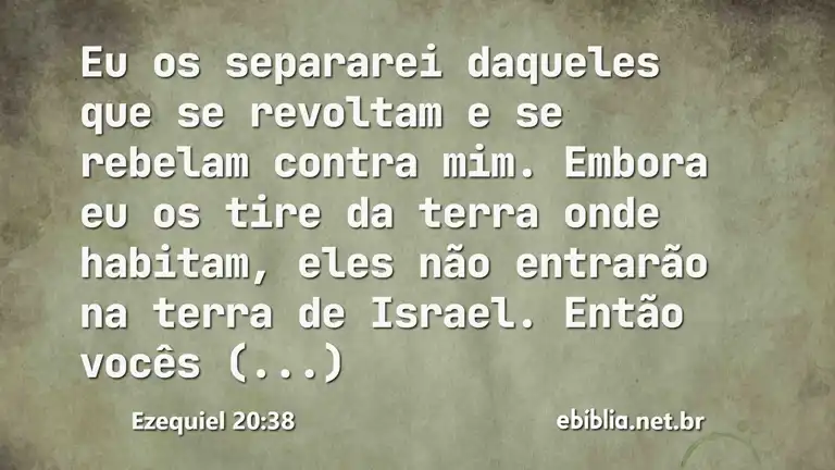 Ezequiel 20:38